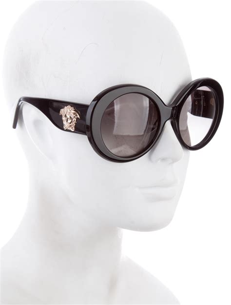 versace sunglasses round frame|versace round sunglasses women.